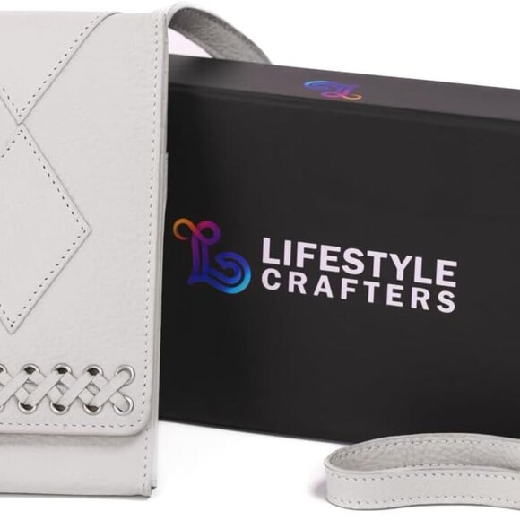 Genuine Leather Crossbody Phone Purse for Women Multi-Pocket ID Window Card Slot - Picture 4 of 6